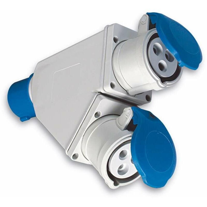 foto del prodotto adattatore industriale doppio 16a 220v