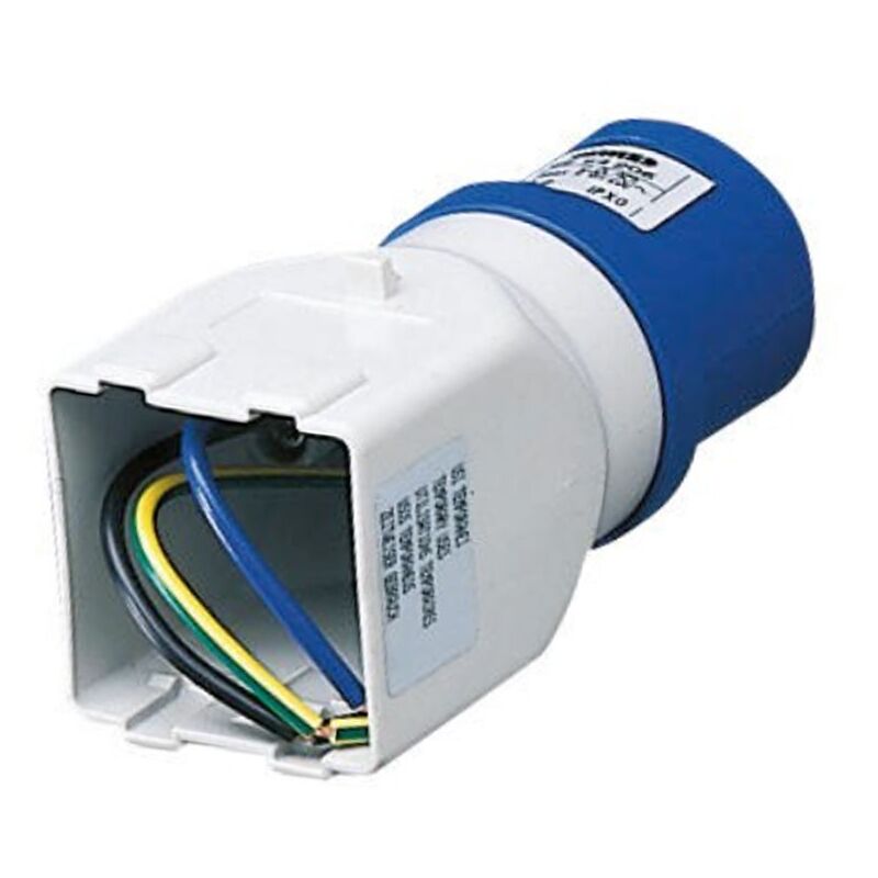 foto del prodotto adattatore industriale gewiss con spina 16a e 2 moduli system gw64206