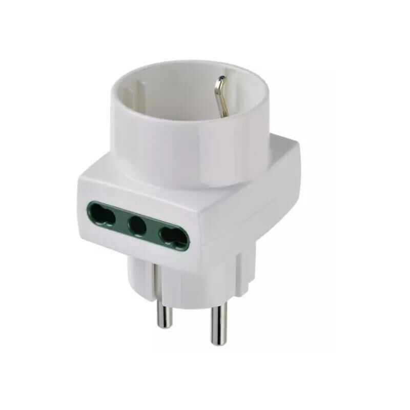 foto del prodotto adattatore multiplo vimar s31 2p17 11 p30 bianco - 00325.b