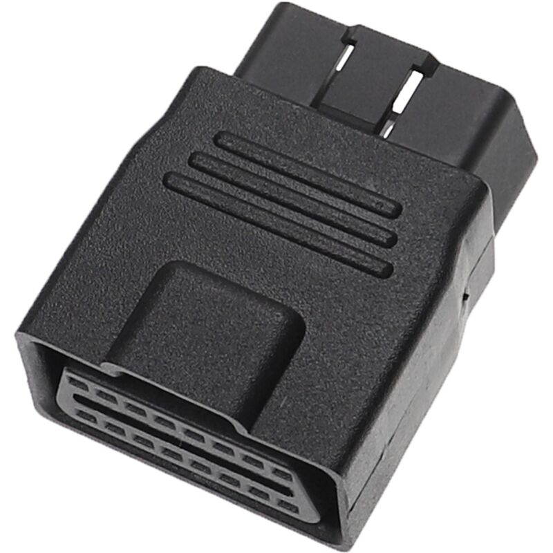 foto del prodotto adattatore obd spina standard da 16 pin su presa standard da 16 pin per auto, autovetture, camion - adattatore di connessione obd2 - vhbw