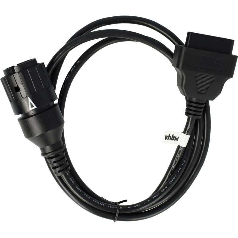 foto del prodotto adattatore obd2 10 pin su obd2 16pin compatibile con bmw r 1200 rr 1200 r k27 moto 150 cm vhbw