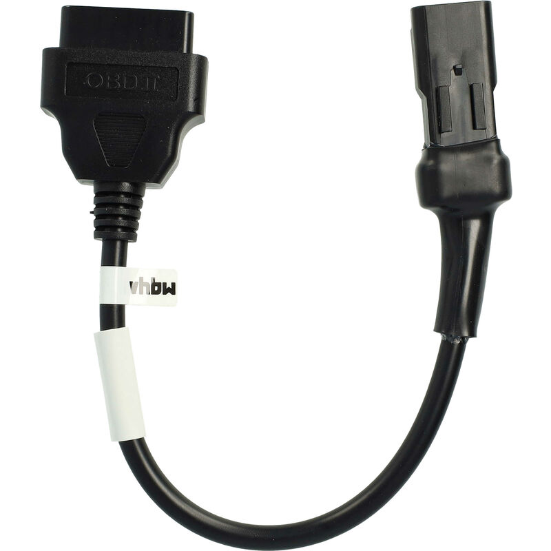 foto del prodotto adattatore obd2 4 pin su obd2 16pin compatibile con ducati 1199 panigale, 1199 s panigale, 1299 panigale, 1299 s panigale moto 20 cm vhbw