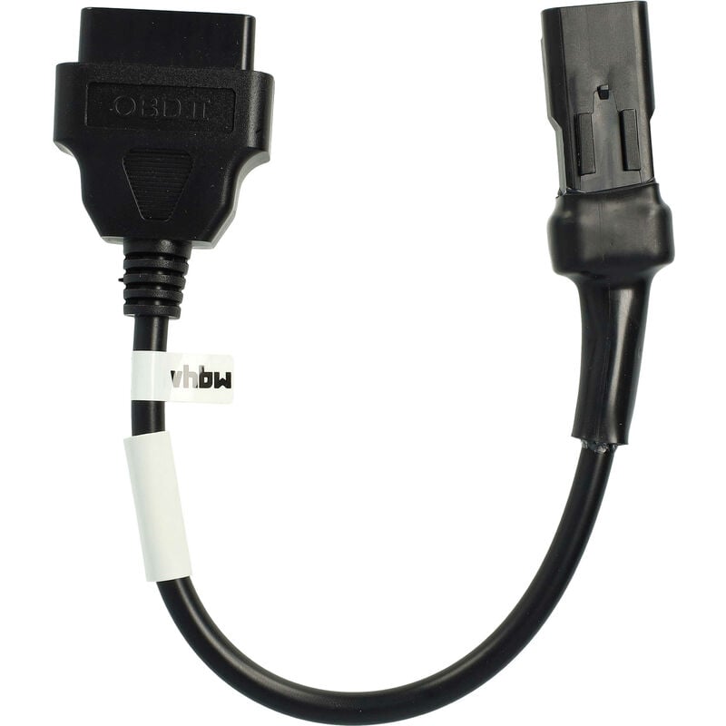 foto del prodotto adattatore obd2 4 pin su obd2 16pin compatibile con ducati monster 696, 795, 796, 1100, 1200, 1100 evo, 1100 s, 1200 dvt, 1200 s moto 20 cm vhbw