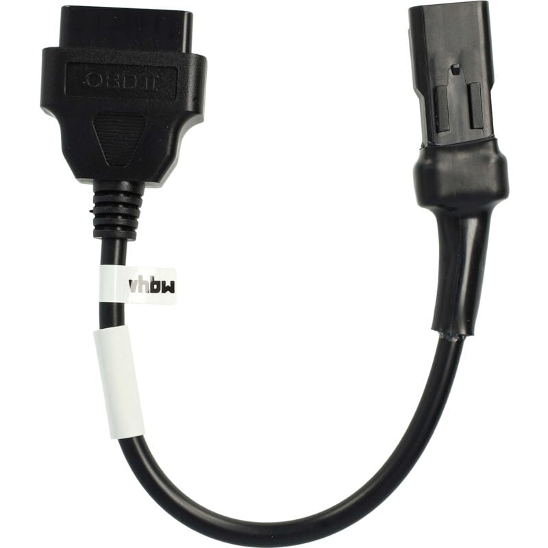 foto del prodotto adattatore obd2 4 pin su obd2 16pin compatibile con ducati multistrada 1200 dvt, 1200 s, 1200 moto 20 cm vhbw