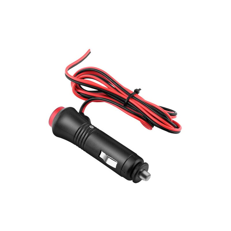 foto del prodotto adattatore per accendisigari, presa per auto da 1,5 m, 12 v 24 v, spina in plastica metallo per auto