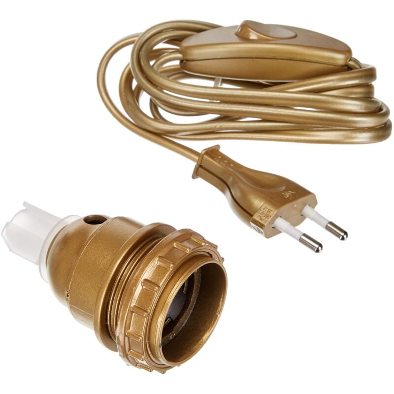 foto del prodotto adattatore per bottiglia e27 tibelec, plastica, oro 60 w tibelec