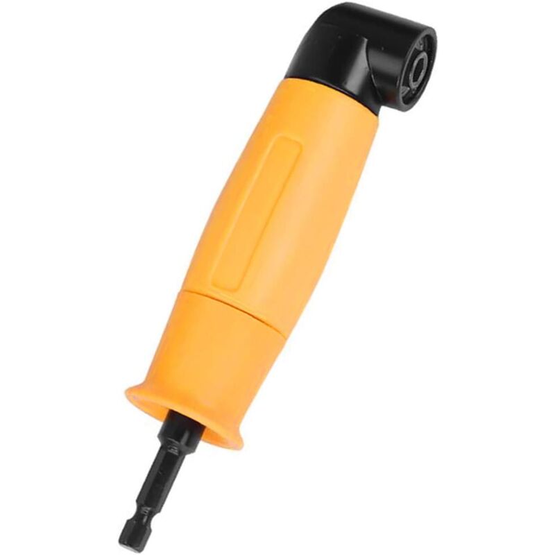 foto del prodotto adattatore per cacciavite ad angolo retto giallo a 90 gradi con portapunte magnetico trapano ad angolo retto