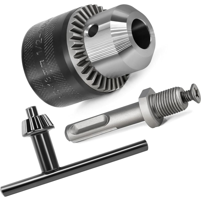 foto del prodotto adattatore per mandrino sds plus 1,5 13 mm 1 2 20 unf con chiave