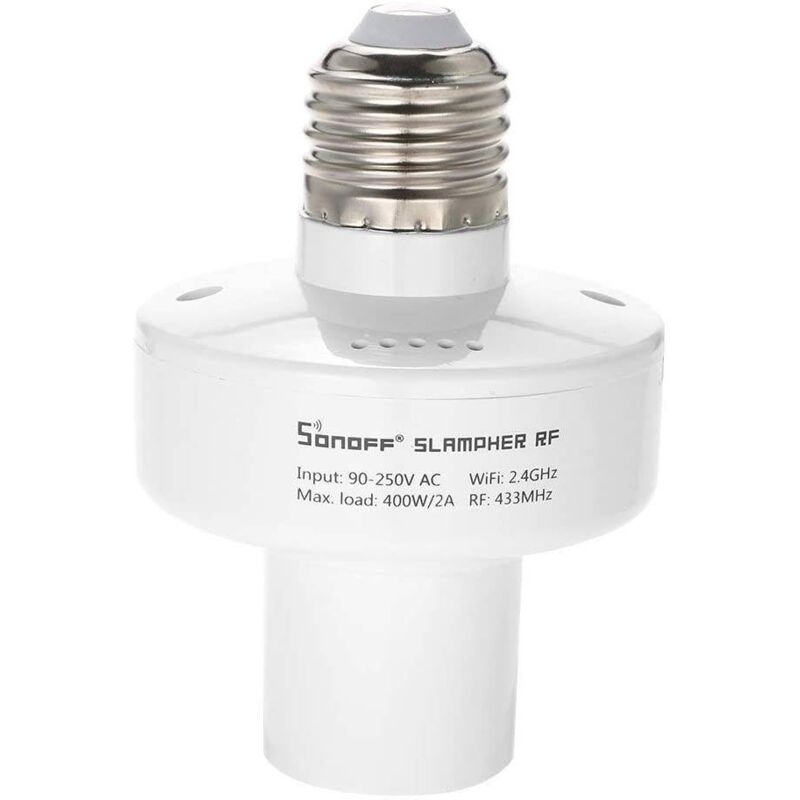 foto del prodotto adattatore per portalampada intelligente e27 wifi sonoff