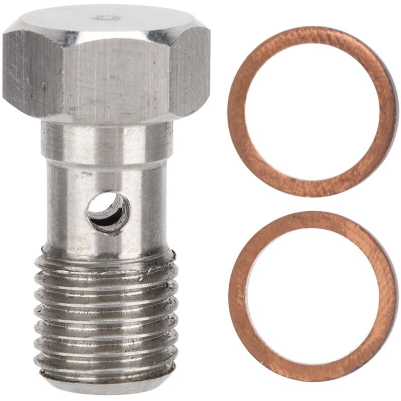 foto del prodotto adattatore per raccordo freno lungo 25 mm in acciaio inossidabile con bullone banjo 7 16 x 20 unf con rondelle 2 pezzi zoternen