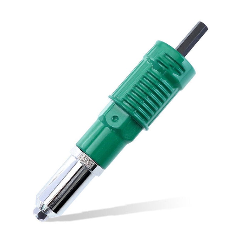foto del prodotto adattatore per rivettatrice per trapano a batteria kit adattatore per pistola per rivetti utensile per rivettatura
