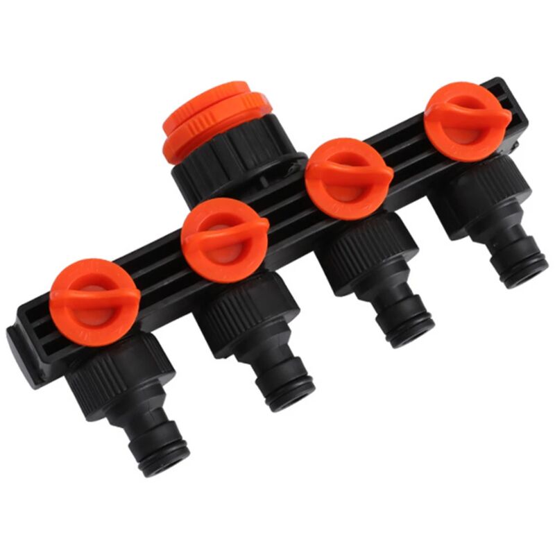 foto del prodotto adattatore per rubinetto da giardino prese a 4 vie collettore dellacqua connessioni per tubi flessibili blocco onoff offerta esclusiva