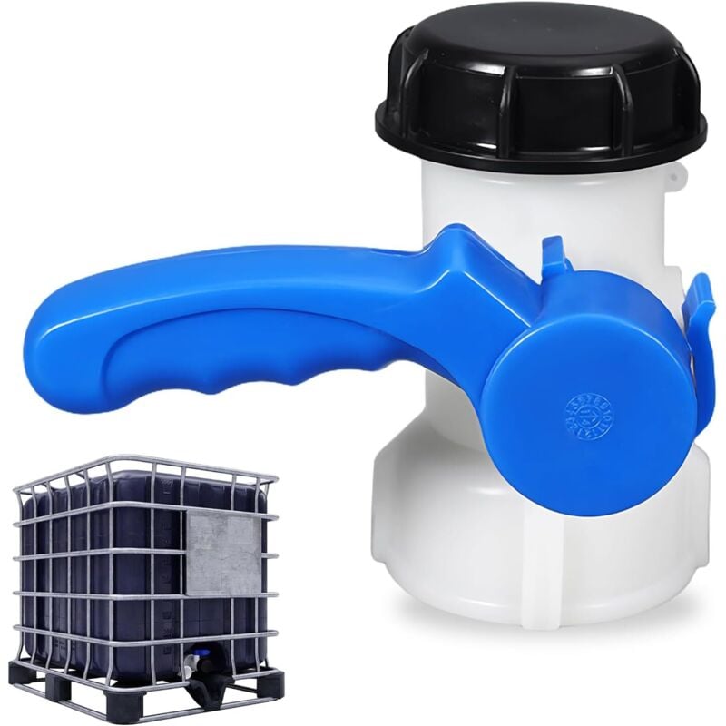 foto del prodotto adattatore per serbatoio ibc, adattatore universale per ibc, adattatore universale dn50 75 mm per rubinetto di scarico, per serbatoio di acqua