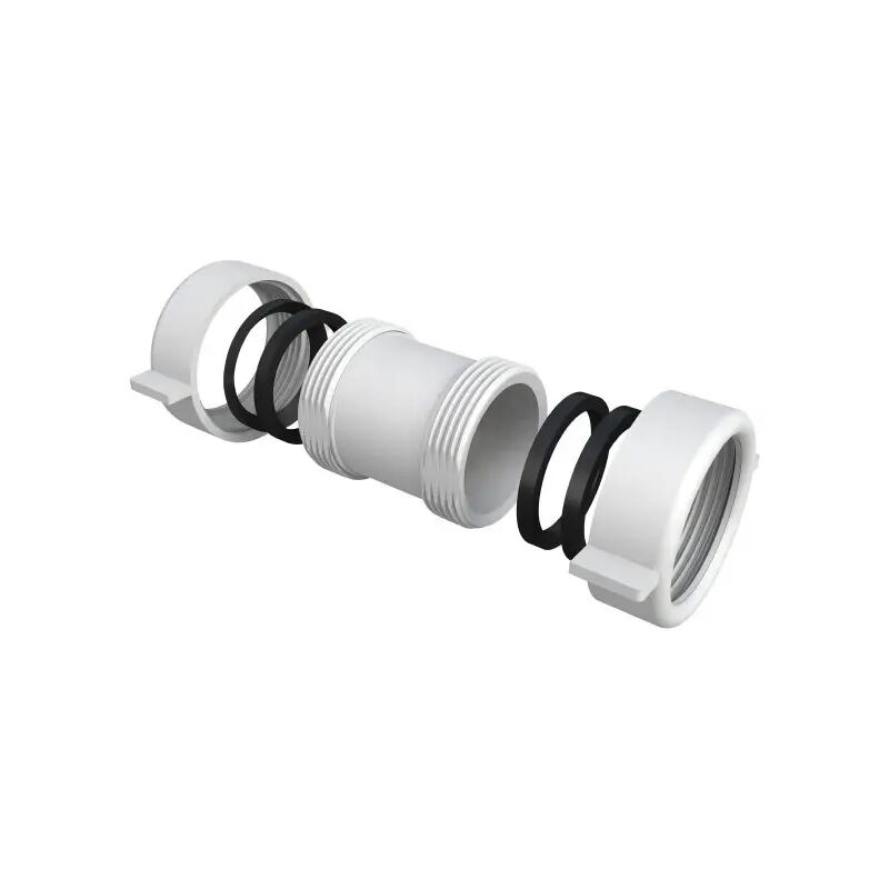 foto del prodotto adattatore per sifone femmina femmina in polipropilene modello passepartout 1 1 2 40 mm bonomini