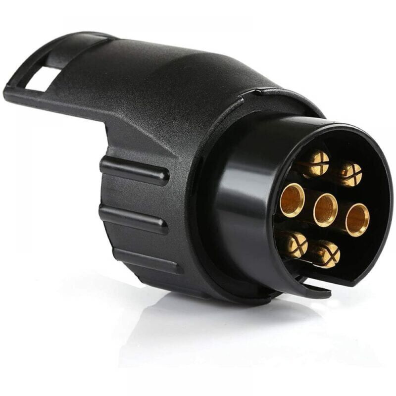 foto del prodotto adattatore per spina del rimorchio da 1 pezzo, accessori universali, adattatore di traino impermeabile da 7 pin a 13 pin compatibile con auto e