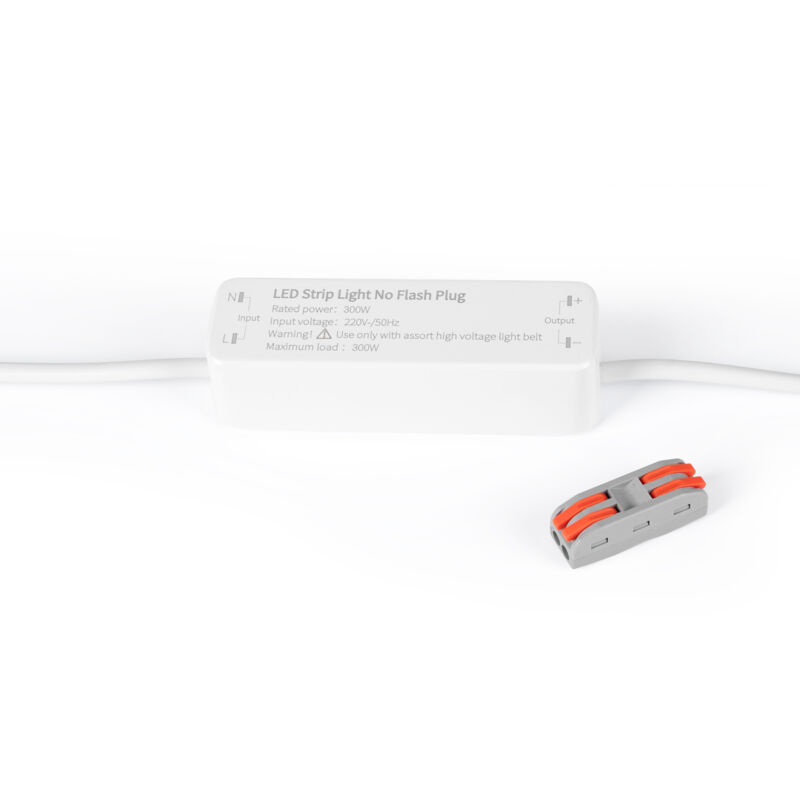 foto del prodotto adattatore per strisce led 220v - flicker free - 300w max