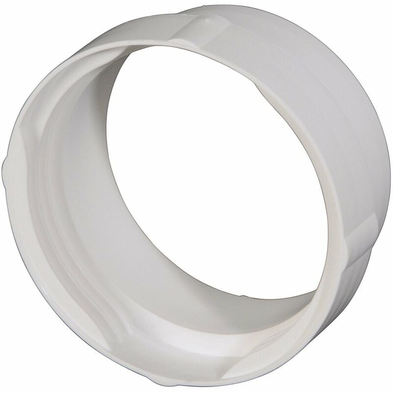 foto del prodotto adattatore per tubo di scarico per asciugatrice ideale per asciugatrici con attacco da 100 mm bianco