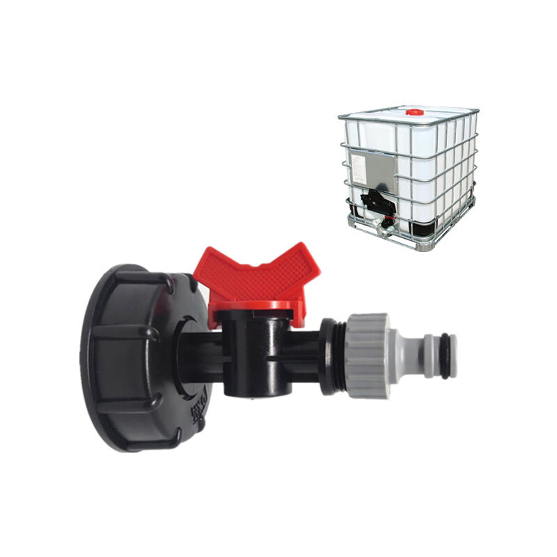 foto del prodotto adattatore per tubo flessibile dell acqua ibc, per serbatoio dell acqua ibc s60x6 con rubinetto per irrigazione agricola, giardino, balcone valvola