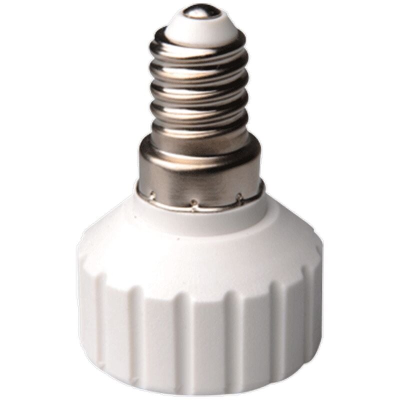 foto del prodotto adattatore portalampada da e14 a gu10 bianco 250v aigostar