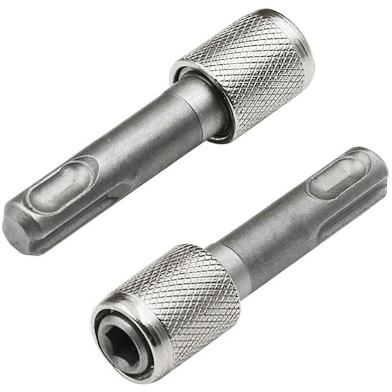 foto del prodotto adattatore portapunta sds plus 6,35 mm 1 4 2 pezzi convertitore portapunta per trapano con codolo esagonale adattatori con codolo tondo a codolo