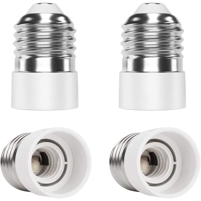 immagine 0 del prodotto adattatore presa e27 a e14 4 pezzi per lampadine led incandescenti fluorescenti compatte