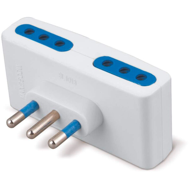 foto del prodotto adattatore quaduplo bianco