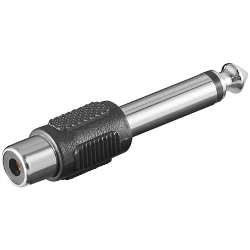 foto del prodotto adattatore rca a connettore jack aux mono 6,35 mm mono
