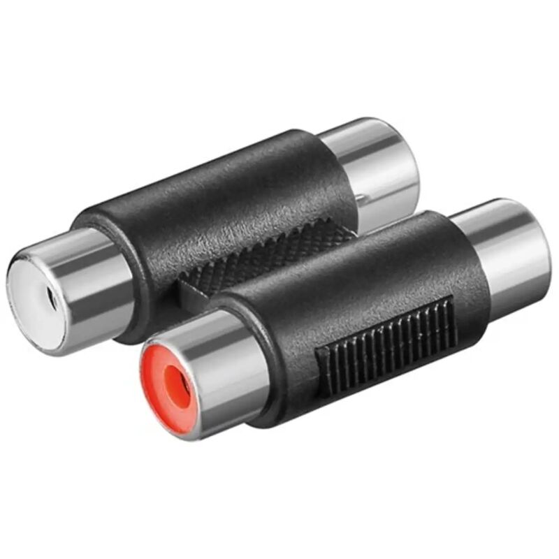 foto del prodotto adattatore rca doppio audio 2 x presa rca giunto
