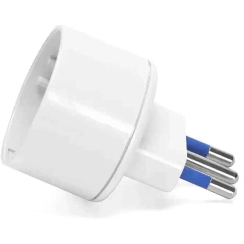 foto del prodotto adattatore riduttore schuko spina 10a bianco