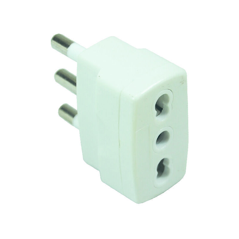 foto del prodotto adattatore riduzione 2p t bianca spina 16a e presa 10 16a bianca
