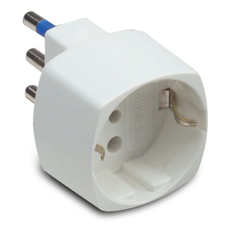 foto del prodotto adattatore schuko 16a t bianco c.sicurezza master cod. 05821