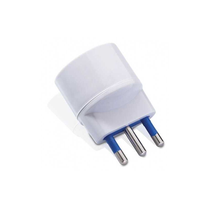foto del prodotto adattatore spina 16a s17 presa schuko bianco