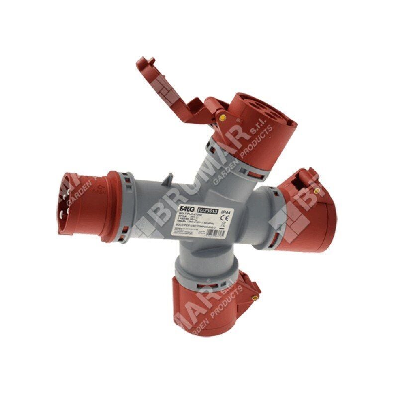 foto del prodotto adattatore spina cee 6h con 3 prese 3p t compatibile - 052351