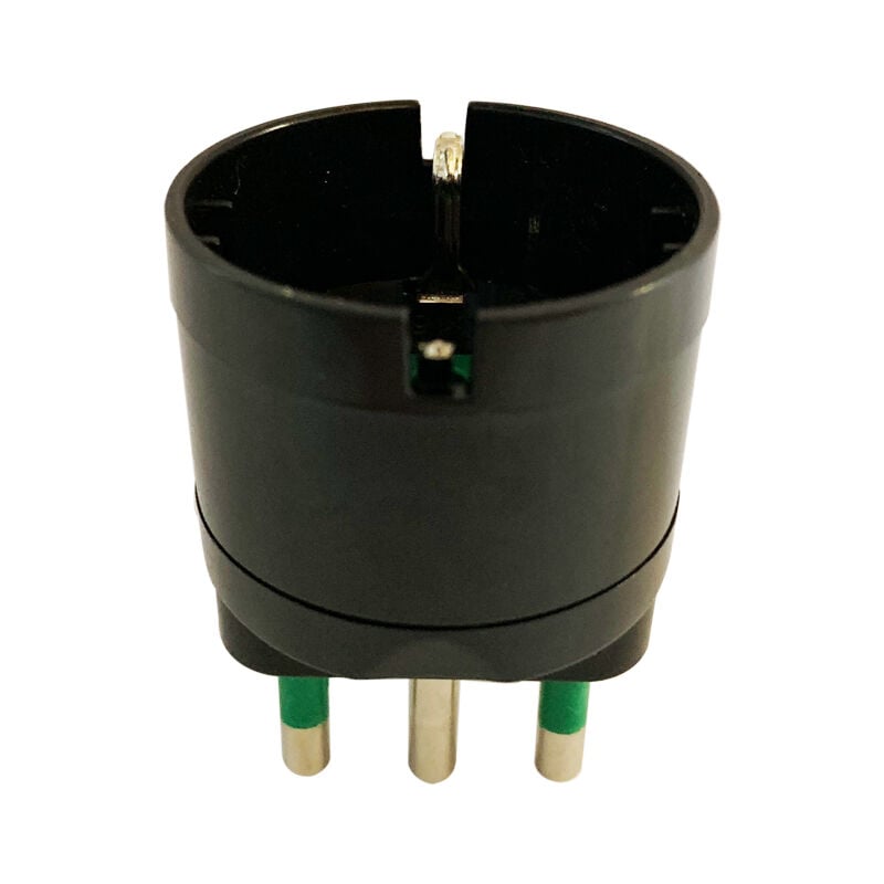 foto del prodotto adattatore spina s17 16a 2p t presa p30 nera