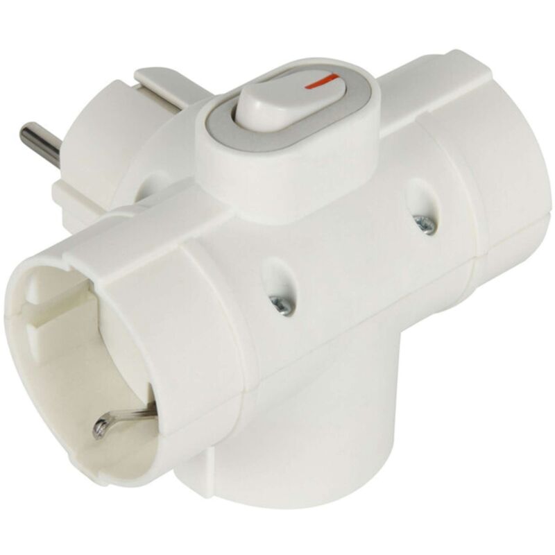immagine 0 del prodotto adattatore spina schuko a 3 presa schuko c int.