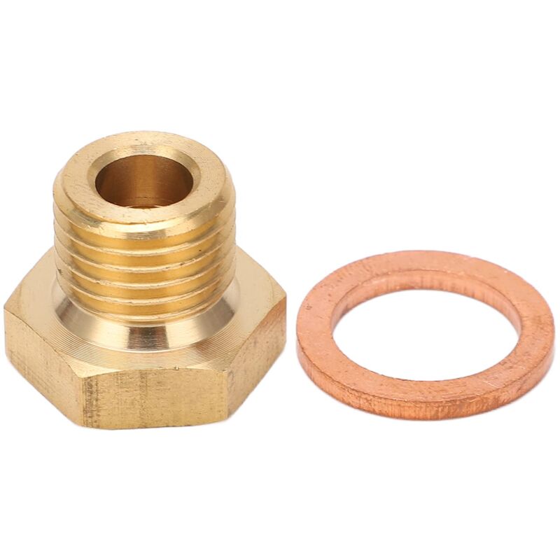 foto del prodotto adattatore trasmettitore manometro temperatura e pressione aramox, adattatore filettato da 1 8 di pollice npt a m14 x 1,5 maschio universale per