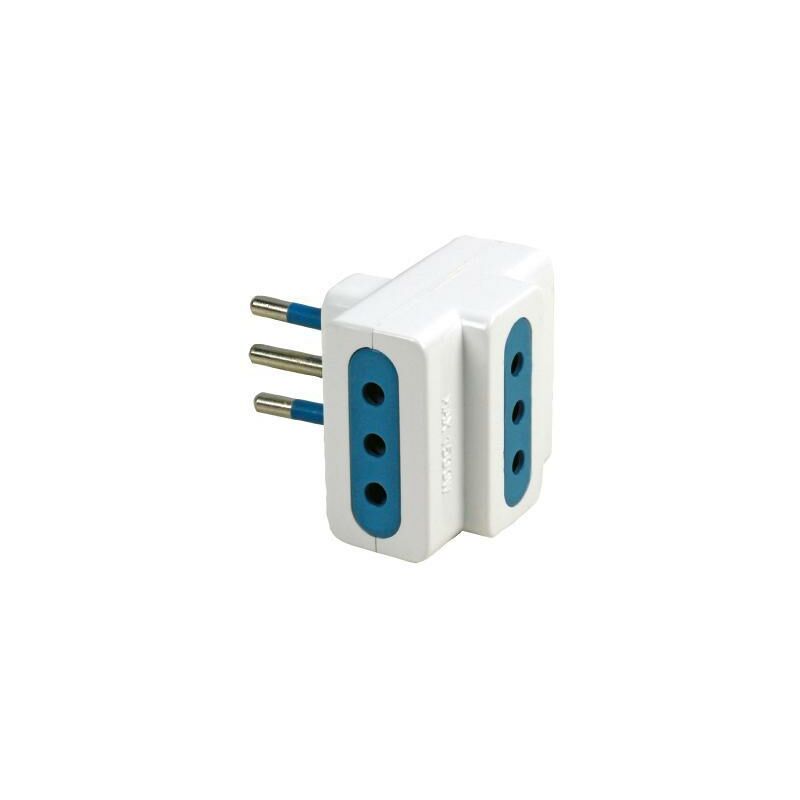 foto del prodotto adattatore triplo 10a bianco maurer cf. busta