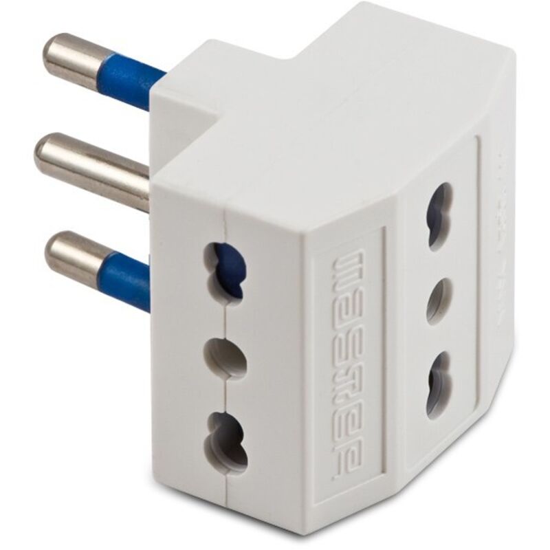 foto del prodotto adattatore triplo 16a t bianco master cod. 05661 