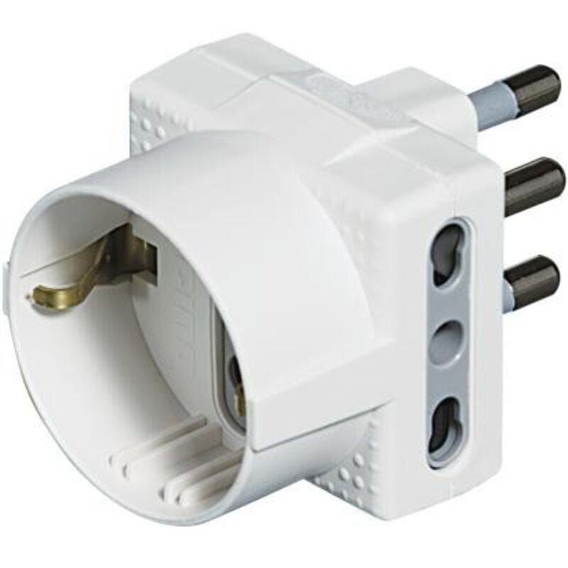 foto del prodotto adattatore tris 1 st tedes 2bipasso bco esp bticino cod. s3611dbox 