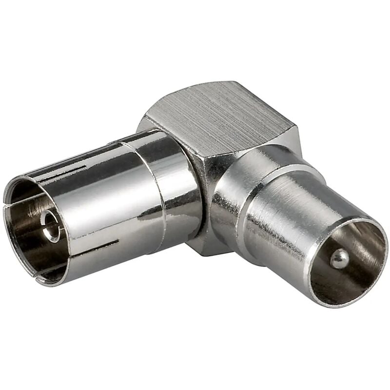 foto del prodotto adattatore tv da spina a presa tv 9.5 mm 90 gradi angolare salvaspazio
