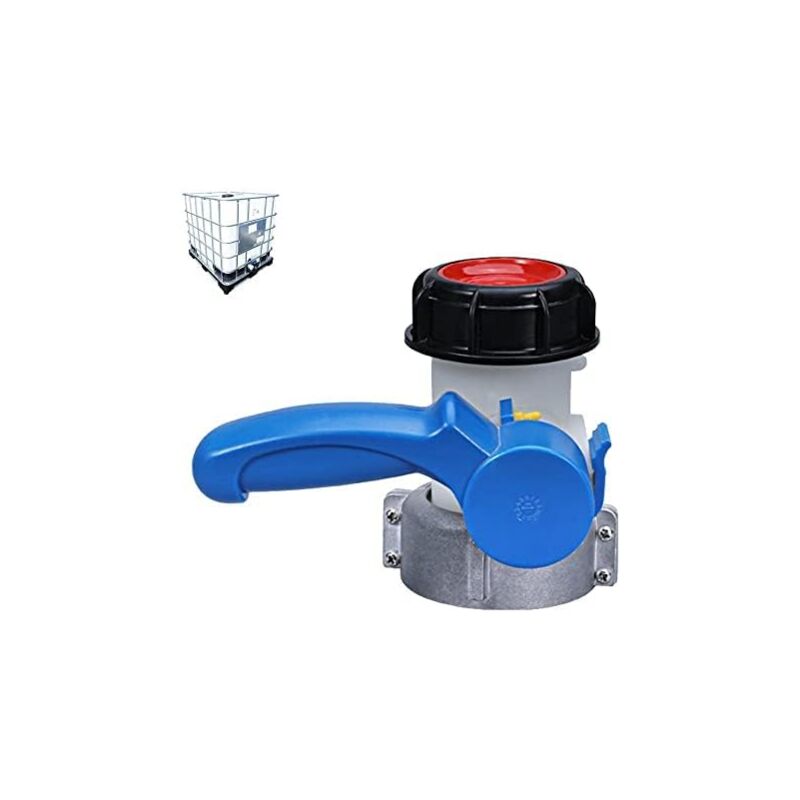 foto del prodotto adattatore universale ibc, adattatore valvola di intercettazione ibc, valvola di scarico universale ibc, adattatore valvola a farfalla, per cisterna