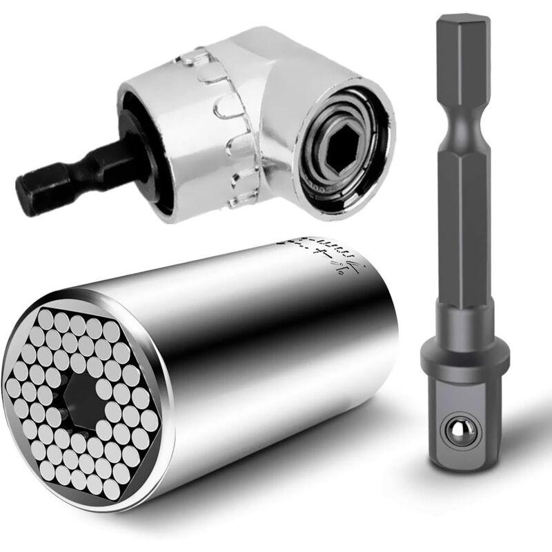foto del prodotto adattatore universale per chiave a cricchetto metrica per trapano elettrico e cacciavite elettrico estensione ad angolo retto di 105 gradi 7