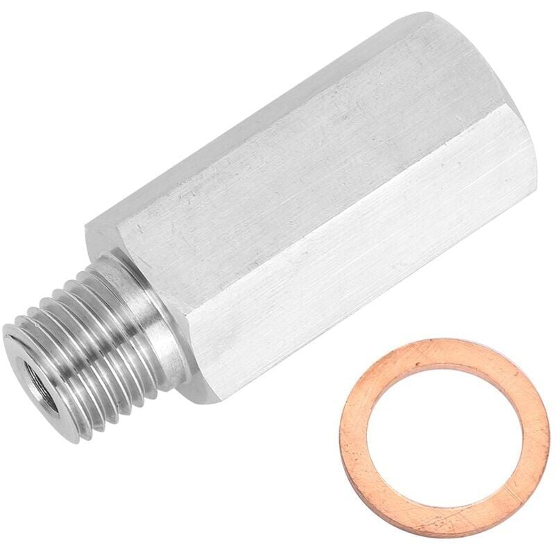 foto del prodotto adattatore universale per cilindro motore auto jeffergarden 1 4npt 1 8 t304 acciaio manometro pressione olio