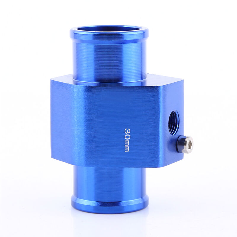 foto del prodotto adattatore universale per sensore di temperatura per tubo flessibile per giunto temperatura acqua per auto in metallo blu 30 mm eosnow