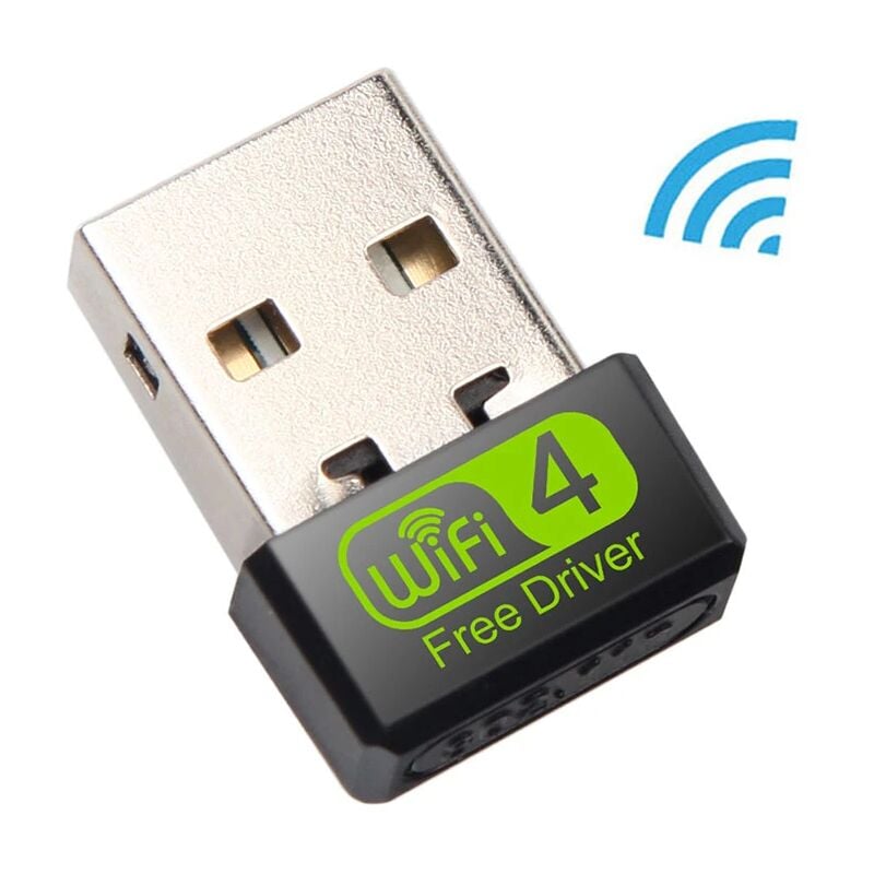 foto del prodotto adattatore wi fi mini usb da 150 mbps per dongle ethernet per pc scheda di rete da 2,4 ghz antenna ricevitore wi fi