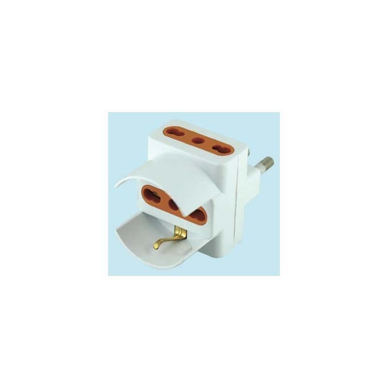 foto del prodotto adattatori adattatore spina triplice brixo 16a pezzi 2