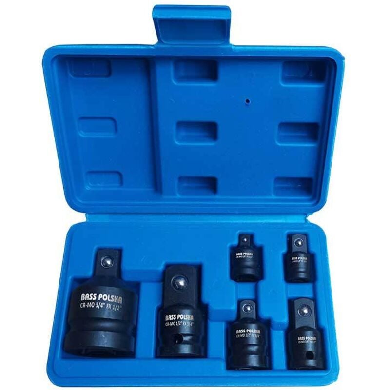 foto del prodotto adattatori di riduzione 1 2 , 1 4 , 3 8 , 3 4 , set da 6