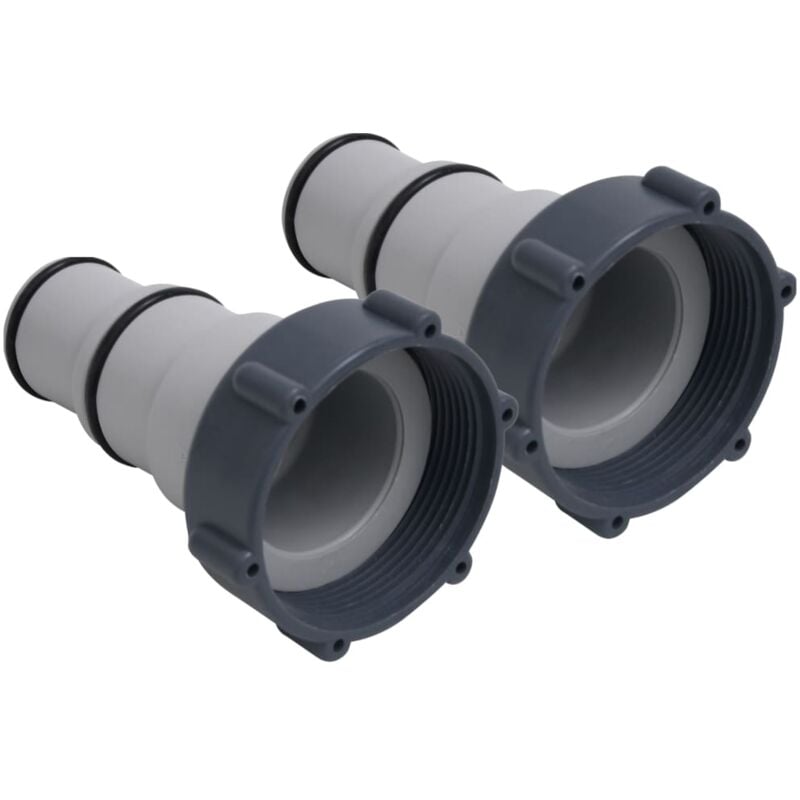 foto del prodotto adattatori per tubi per piscina 2 pz in plastica - vidaxl