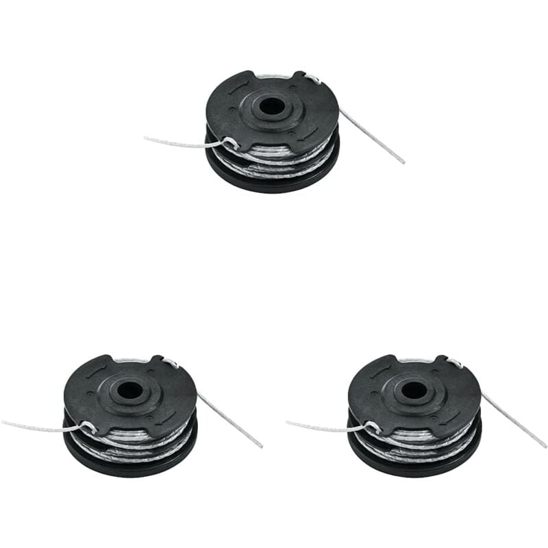 foto del prodotto adatto per bosch f016800351 ricarica e bobina integrata filo da 6 m 1,6 mm di spessore per decespugliatore confezione da 3 