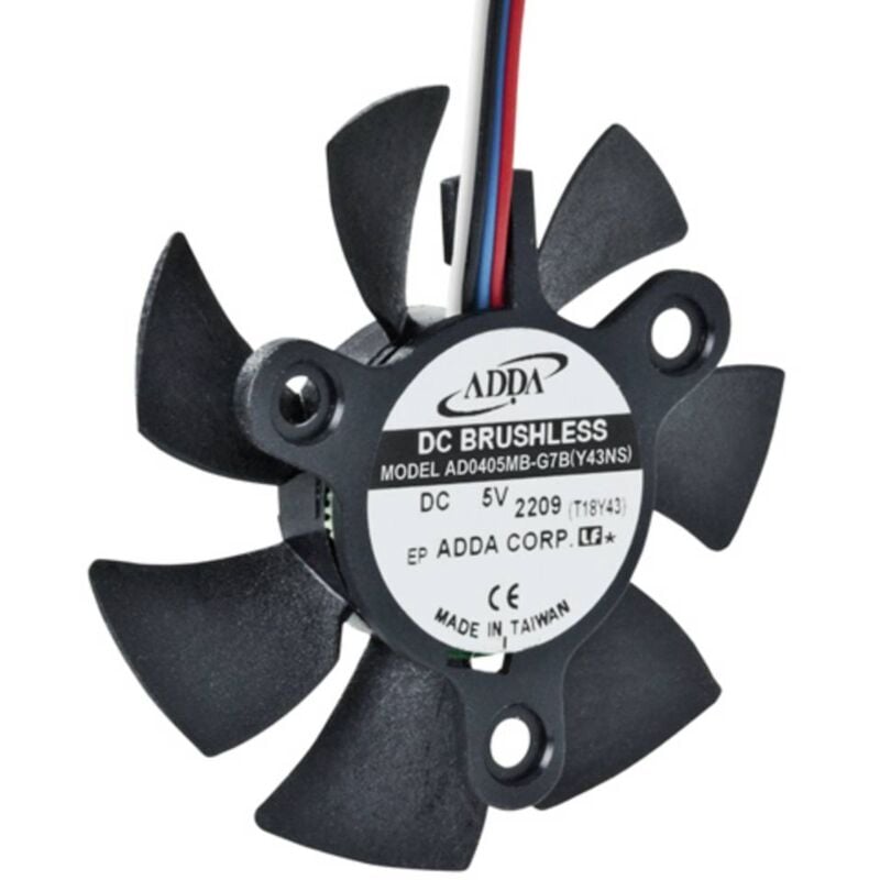 foto del prodotto adda ad0405mb g7b y43ns ventola assiale 5 v dc 8.5 m h l x l x a 40 x 40 x 10 mm